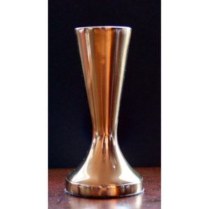 Modern Contemporary Heavy Bronze Safe Candle Holder / Bud Vase Made in Japan